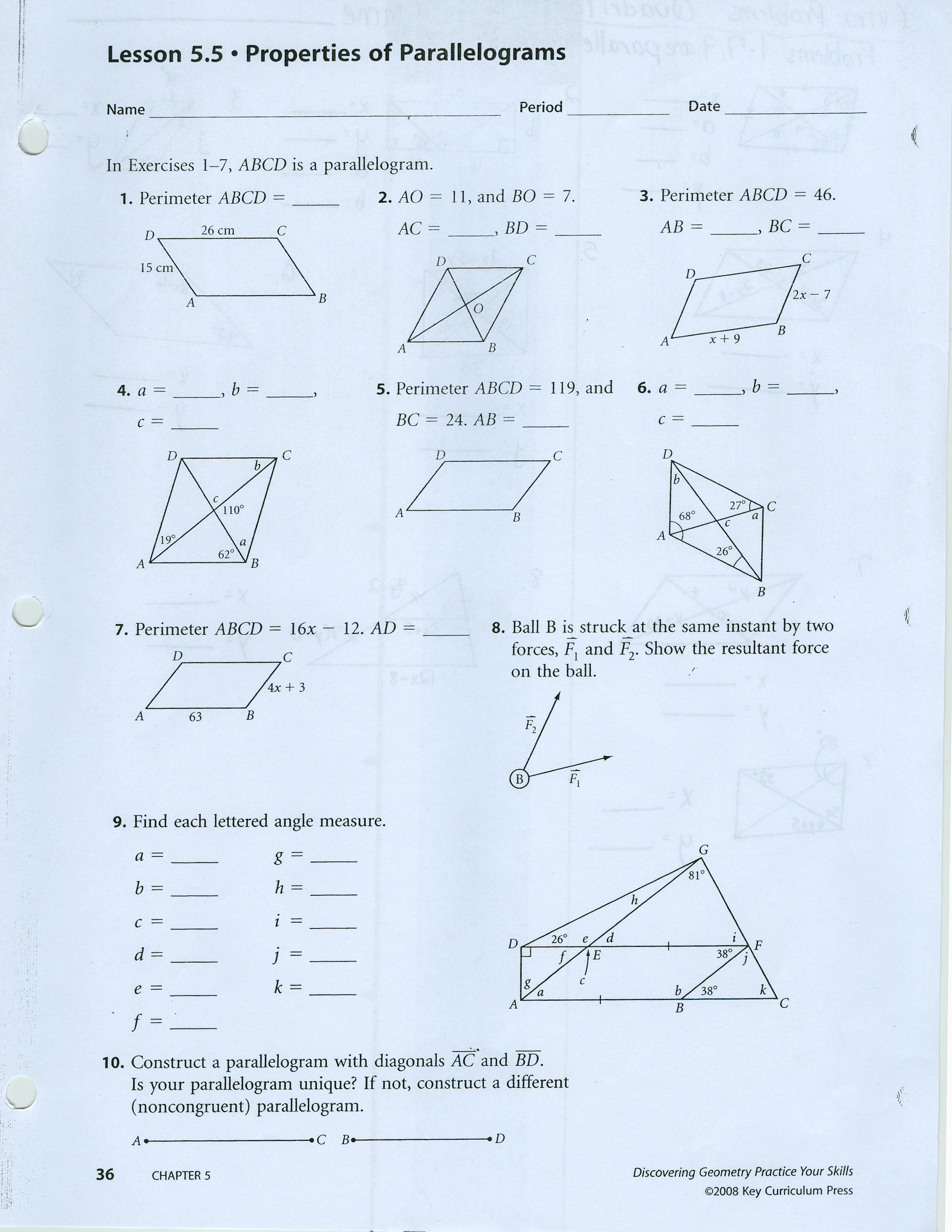 Unit 7 Quadrilaterals And Transformation Properties Carroll High School Geometry Mrs Raymond